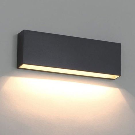 Applique Murale LED - 7 W - 3000 K - IP65 - Extérieur - Gris Foncé - Pour Terrasse Cour Entrée - 1 Pièce (1/5)