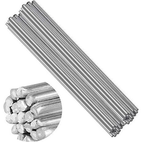 Baguettes de soudage, 50 électrodes de brasage aluminium basse température de 2,0 mm – baguettes de soudage à fusion facile – résistantes à la corrosion (50 cm) (1/5)