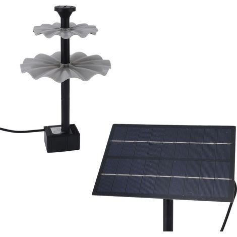 Kit de bomba de agua solar para exteriores de 4 W para estanques, comederos para pájaros, jardines, piscinas, acuarios, CC de 4,5 a 10 V (1/5)