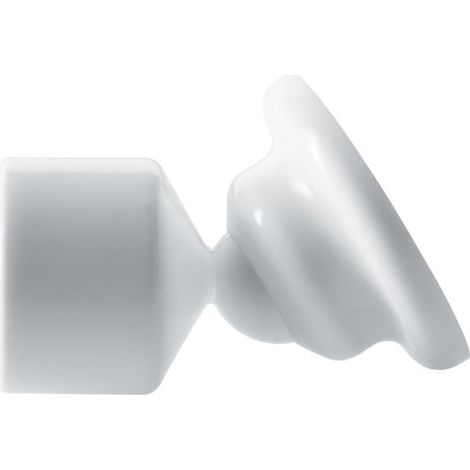 Spirella – Support pour barres de rideaux 25mm – Installation réglable à l'infini – Compatible avec tringles à angle oblique – Pour murs adaptés