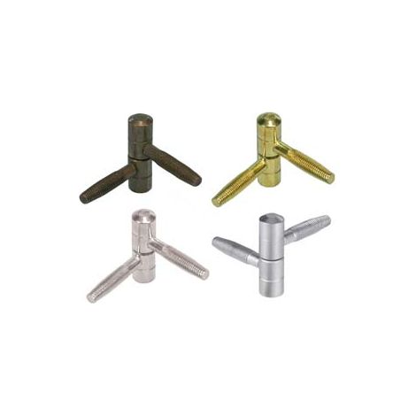 CERNIERE ANUBA NORMALI IN ACCIAIO- - ø mm.13 (E00119.13.34) cromato opaco - 8 pezzi AGB