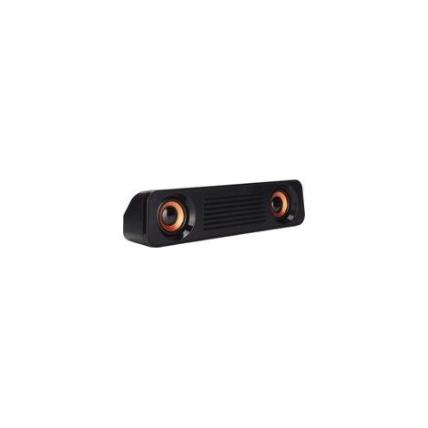 Barre de Son pour TV, Haut-Parleur Filaire Portable Stéréo Caisson de Basses Haut-Parleur Long de Bureau alimenté par USB Prise 3,5 Mm
