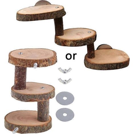 Voici une proposition de titre produit en français (caractères : 172) :

Pont suspendu en bois pour hamster 3/5 marches, échelle de cage, perchoirs escalade, accessoire grimpe rongeur - 3 échelles