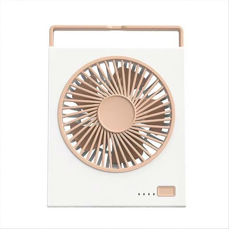 Ventilateur de bureau portable USB rechargeable mini pour camping 4 vitesses silencieux table personnel mural A (1/5)