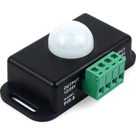 1 pièce commutateur de capteur de Mouvement 12 V/24 V, contrôleur de commutateur LED à capteur PIR pour Bandes Lumineuses LED Flexibles