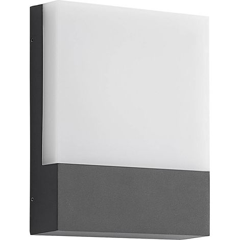 LED-vägglampa utomhus "Vanira " aus aluminium / grå / zinkmit USB Anschluss von Lindby