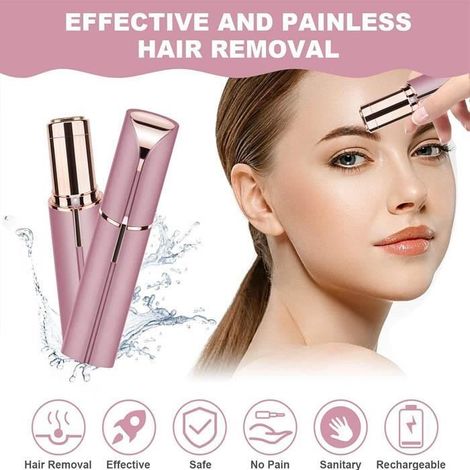 Épilateur Visage - FOLAYA - Stylo Rasoir Électrique - Rechargeable - LED Intégrée - Usage Quotidien (1/4)