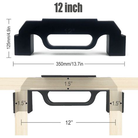 cadre noir de 12 pouces Outils pour ossature, montants d'ossature centimétriques, outils de traçage, dispositifs de fixation pour ossature, supports de panneaux de menuiserie, serre-joints. (1/5)