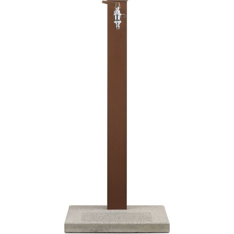 Fontana da Giardino con Rubinetto Base e Portagomma Belfer 42/QRRB Ruggine (1/5)