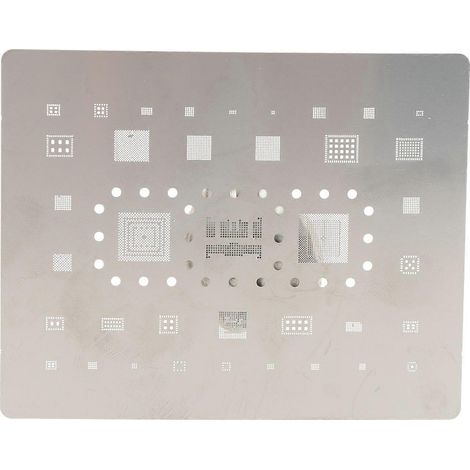 Pochoir de reballage d'étain pour téléphone, processus de demi-gravure, gabarit de plantation d'étain pour processeur, série A53