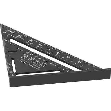 Règle triangulaire en alliage d'aluminium, échelle de mesure, 18 cm (7 pouces), fournitures industrielles (1/5)