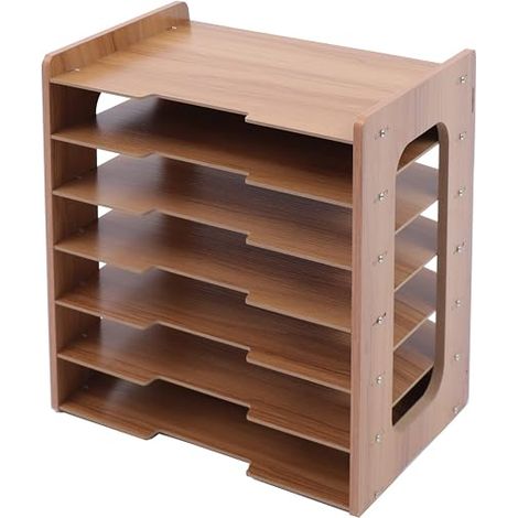 Système de Rangement pour Documents A4 7 Compartiments de Rangement bac à Papier pour Bureau (1/5)