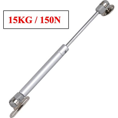 (15 kg 150 N - 2 pièces) Vérins à gaz pour porte de placard, charnières hydrauliques, ressorts à gaz, quincaillerie pour meubles (1/5)