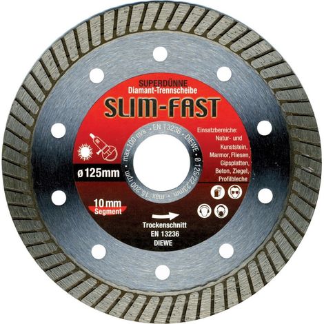 Disque diamant SlimFast 125x1,2mm Diewe