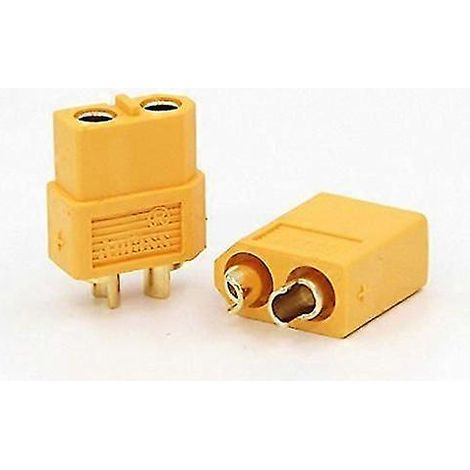 2 paires de bornes électriques de batterie XT60 mâles et femelles, entièrement en cuivre, pour courant élevé (1/5)