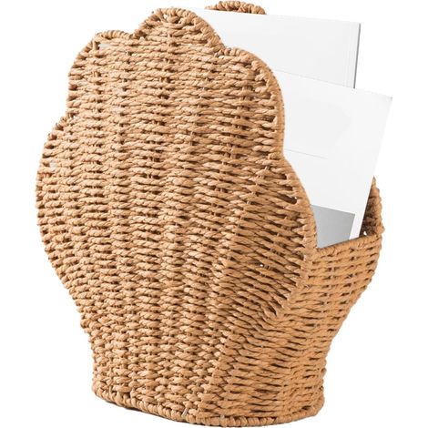 Paniers de Rangement Tissés pour Étagères Design Coquillage
