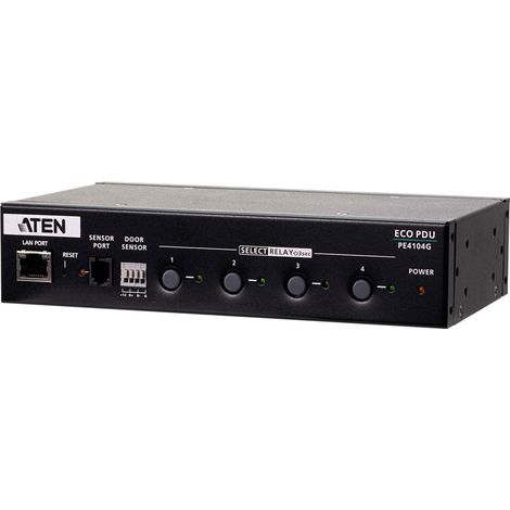 ATEN PE4104G-AT-G PDU con 4 prese di rete, formato 1U, colore nero.