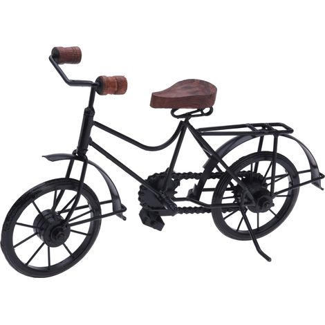 Bicicletta decorativa in metallo decorazione ambienti 20 x 36 cm -Cestello (1/4)