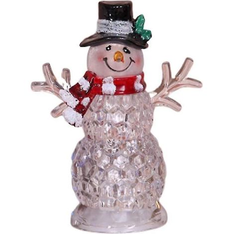 Décoration de Noël : Bonhomme de neige lumineux, figurine LED décorative (1/5)