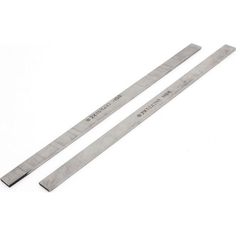 2pcs Outils de tournage 2mm x 10mm x 200mm HSS Outil Mèche (1/2)