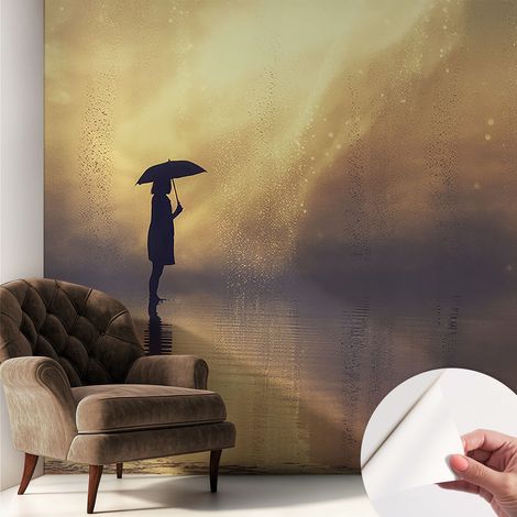 Fotomurale adesivo - parete decorativa - decorazione casa - stile moderno parete - Scena misteriosa 250x250 cm (1/5)