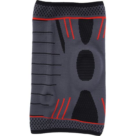 Genouillère de sport élastique respirante en nylon tricoté pour protection et soutien (Rouge) (1/5)