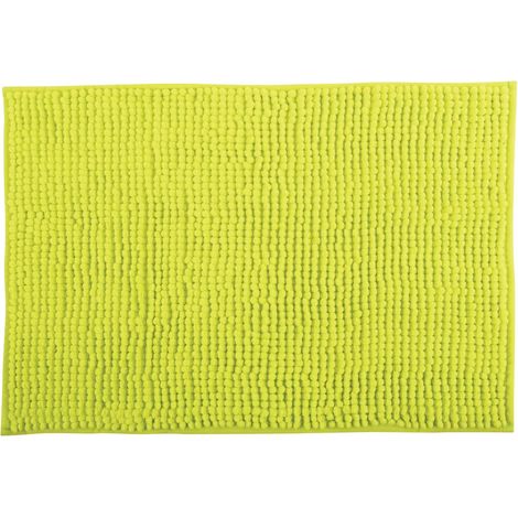 Alfombra de baño CHENILLE Microfibra 40x60 cm Verde Anís MSV (1/5)