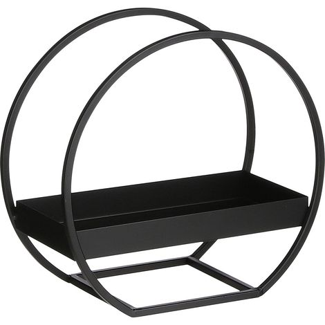 Mica Tablett schwarz Eisen 30 x 15 x 28 cm Kerzenhalter (1/3)
