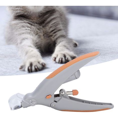 Cortaúñas para mascotas con luz LED y lupa de 5 aumentos, afilado seguro (pilas incluidas).