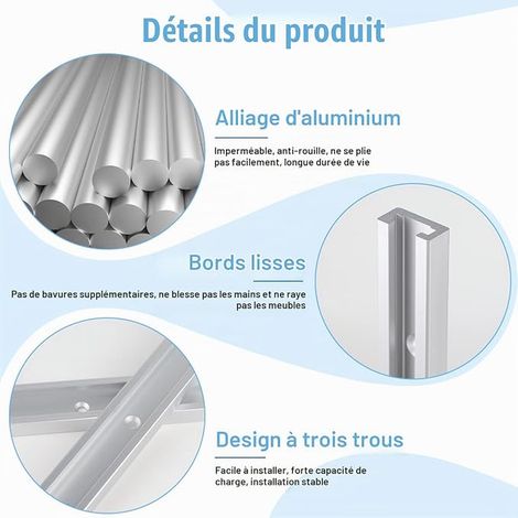 T-Track, 400mm T Track Rail Aluminum, T-Slot for Fixed Routers Table Table Wood Feather Boards, with 6 Self Tapping Screws (30mm) (1/3)