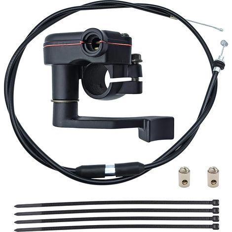 7/8" 22 mm Accélérateur de Pouce Thumb Throttle Cable avec Manchon en Caoutchouc Remplacement pour motos 50 cc 70 cc 90 cc 110 cc 125 cc 250 cc quad kart TaoTao pit bike