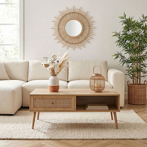 Table Basse - HOME DECO FACTORY - Bali - Bois - Marron (1/8)
