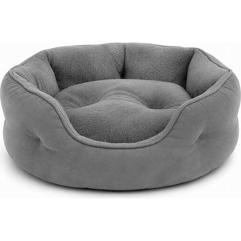 Panier pour chat en polyester confortable et pratique gris
