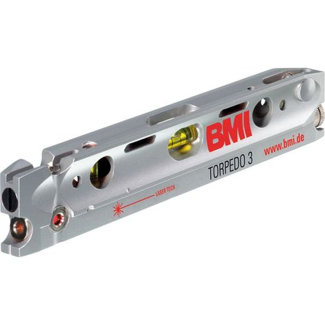 BMI - Livella a bolla laser, Lunghezza: 240 mm