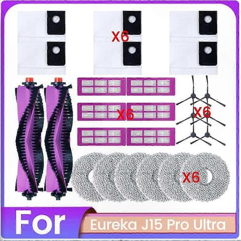 26-teiliges Zubehörset für den Staubsauger J15 Pro Ultra – inklusive Hauptbürste, Seitenbürste, HEPA-Filter, Wischtuch und Staubbeutel (1/2)