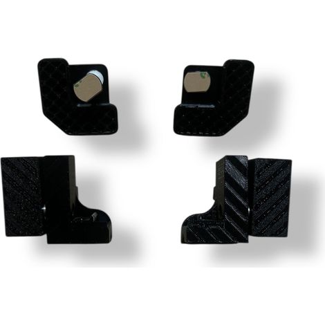  Trappe Aimantés  Charnière Pivotante 3 Types Système de Fixation Invisible et Robuste