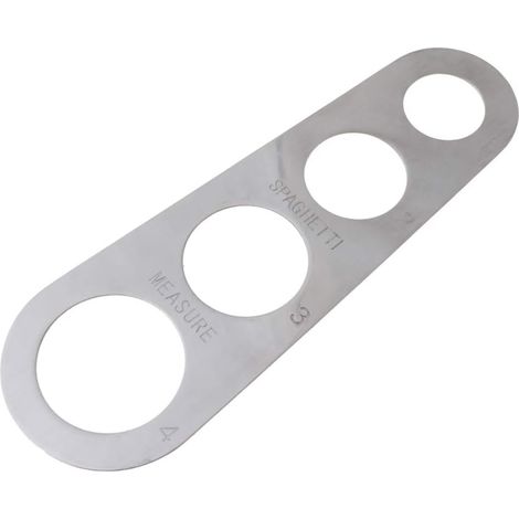 APEX Outil de mesure de pâtes à 4 trous, règle de cuisine en acier inoxydable, outil de mesure domestique (1/5)