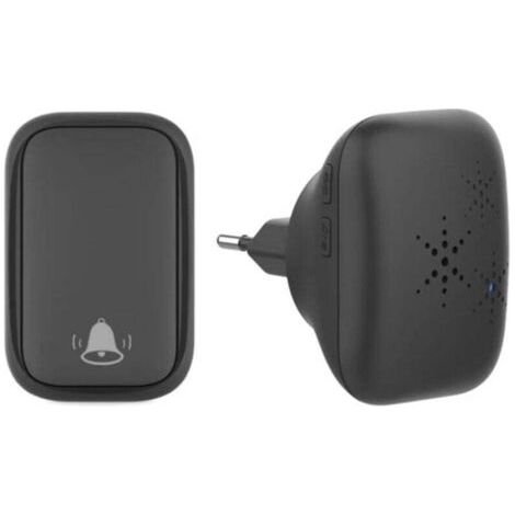 Sonnette sans fil étanche, indice de protection IP65, sans piles ni câblage nécessaire à l'installation. (1/5)