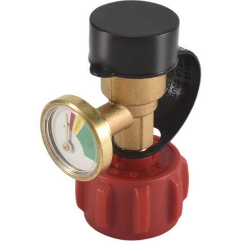Indicador universal de nivel de gas propano, detector de fugas, manómetro para tanque de calentador de parrilla (1/4)