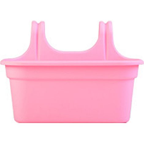 Moderner Blumentopf – Robuste Kunststofftöpfe 38 x 16 x 18 cm (Weiß, Gelb, Blau, Rosa) – 5er-Set, 3er-Set oder Einzelstück für Sukkulenten, Kakteen und als Bürodekoration (1/5)