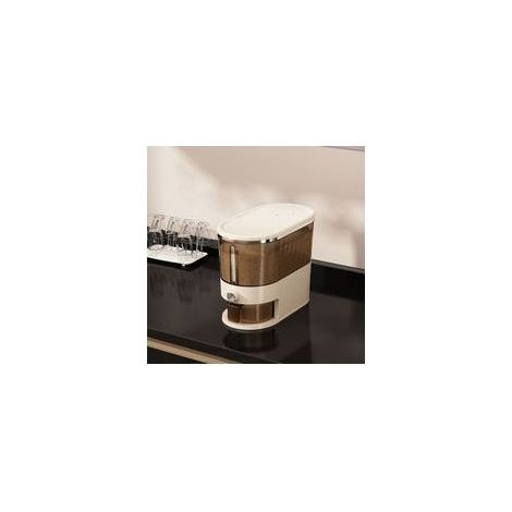 Seau À Riz Étanche 10L, Contenant De Stockage Cuisine Anti-Humidité Et Poussière, Boîte Hermétique Pour Céréales, 34x25x18cm (1/5)