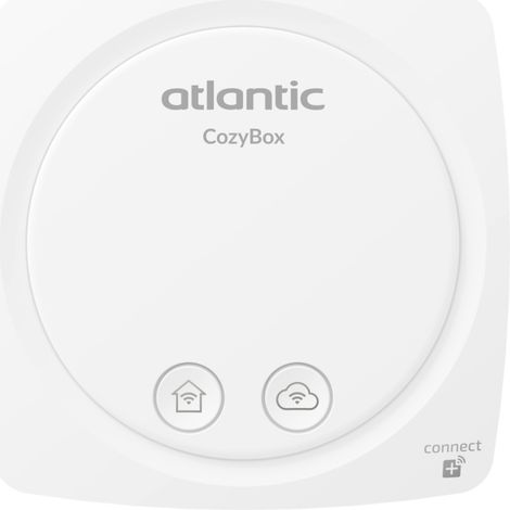 Atlantic – Boîtier de connectivité CozyBox pour radiateurs et PAC Air/Air – Wi-Fi, Zigbee, io-homecontrol – 500285