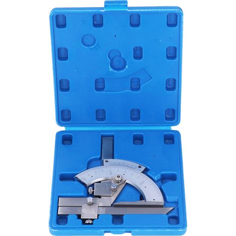 Jauge d'angle universelle Vernier 0-320° instrument de mesure d'angle à réglage fin, jauge d'angle pour le travail du bois, acier inoxydable traité thermiquement 4Cr13. (1/5)