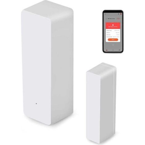 Capteur de Porte WiFi, capteur de fenêtre Intelligent sans Fil, Compatible avec Alexa et Google Assistant, Pas de hub nécessaire (1/4)