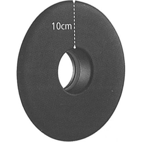 ROSONE P/STUFA A PELLET CORONA 10 CM D  8 CM NERO OPACO