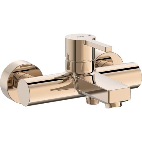 ROCA A5A0296RG0 NAIA Grifo Monomando Baño-Ducha con Inversor Automático Oro Rosa - ref: A5A0296RG0 (1/2)