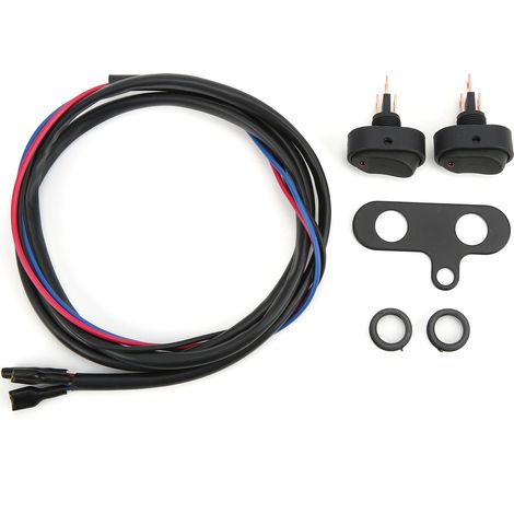 Interrupteur à bascule SPST 3 broches LED ON OFF 12V 30A rouge étanche pour motos voitures bateaux phares antibrouillard (1/5)