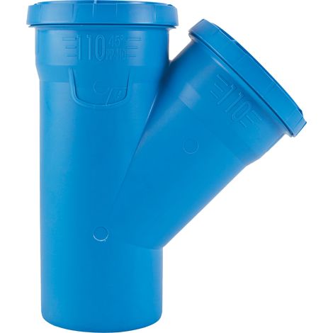 Marley Abzweig für Abwasser dBlue DN 90/90 87° schalldämmend 22 cm blau