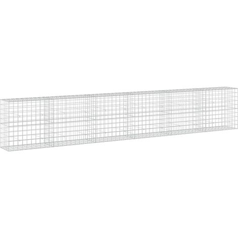 Gabion mit 5 mm Draht und 10x10 cm Masche 600x50x100 cm vidaXL (1/5)