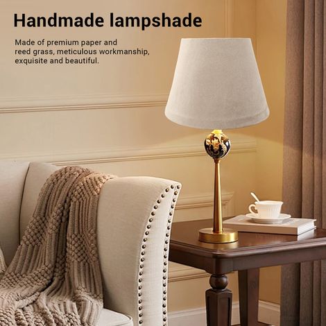 Abat-jour velours - Abat-jour Moderne Type 1 en Velours Compatible E27/E14 - Pour Table Lampe Salon et Chambre (1/5)